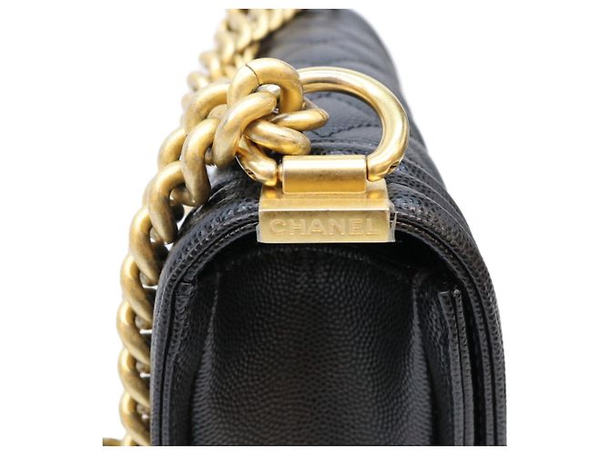 Borsa a tracolla Chanel Boy in nero - vista 9