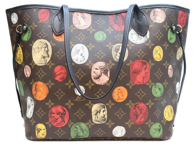 Borsa Tote Louis Vuitton Monogram Cameo Fornasetti Neverfull MM Multicolore - vista 3