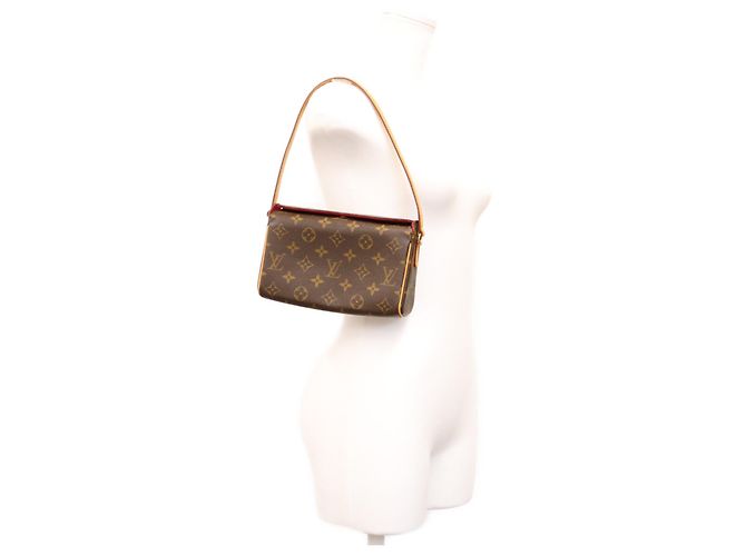 Borsa a tracolla Louis Vuitton Monogram Recital Marrone - vista 12