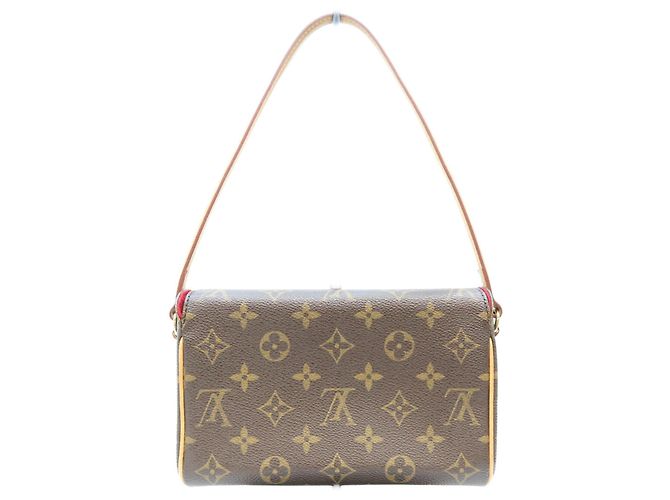 Borsa a tracolla Louis Vuitton Monogram Recital Marrone - vista 3