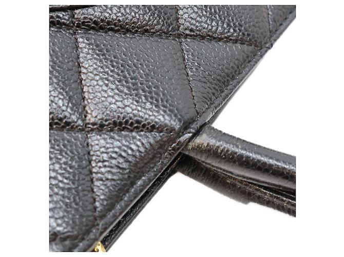 Borsa Tote Chanel Reissue in pelle caviar nera Nero - vista 8