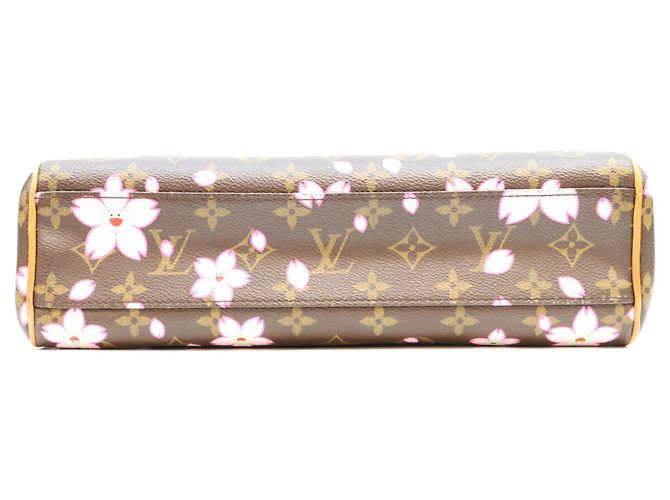 Louis Vuitton Monogram Cherry Blossom Sac Retro PM Handbag Marrone Rosa - vista 5