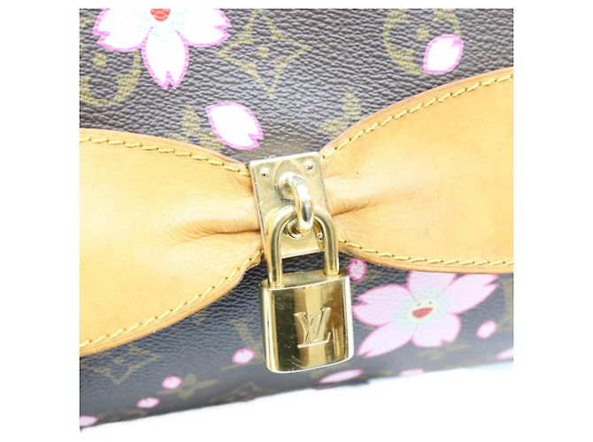 Louis Vuitton Monogram Cherry Blossom Sac Retro PM Handbag Marrone Rosa - vista 6