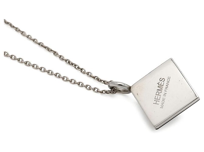 Hermès Collana HERMES Medor Cupid Nero Argento - vista 5