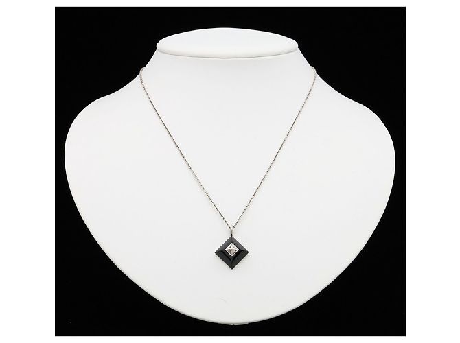 Hermès Collana HERMES Medor Cupid Nero Argento - vista 7