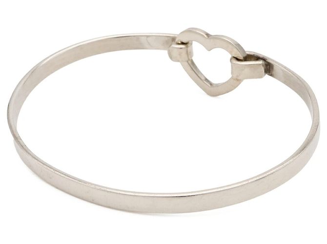 Tiffany & Co Bracciale Rigido Tiffany Heart Link Hook SV925 Silver - vista 3