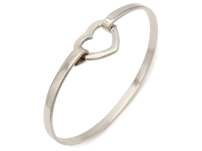 Tiffany & Co Bracciale Rigido Tiffany Heart Link Hook SV925 Silver - vista 4