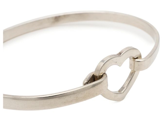 Tiffany & Co Bracciale Rigido Tiffany Heart Link Hook SV925 Silver - vista 5