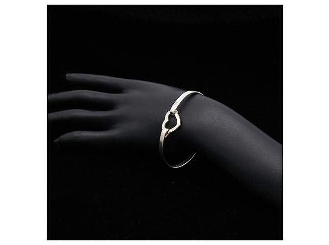 Tiffany & Co Bracciale Rigido Tiffany Heart Link Hook SV925 Silver - vista 8