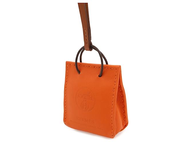 Hermès Charm per borsa Hermes Orange Arancione - vista 4