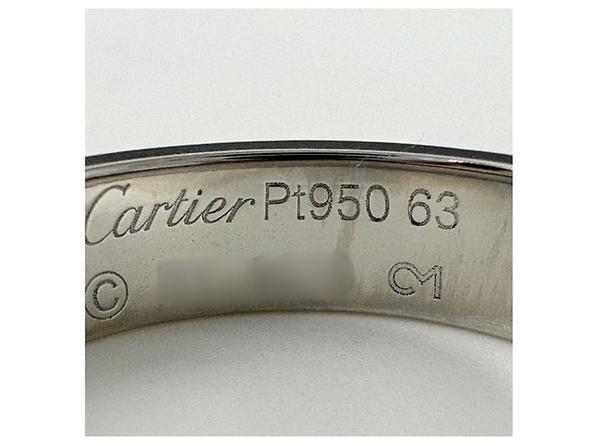 Anello Cartier Love in platino - vista 4