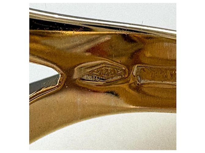 Bulgari Anillo banda Bvlgari en oro amarillo con incrustación de nácar - vista 7