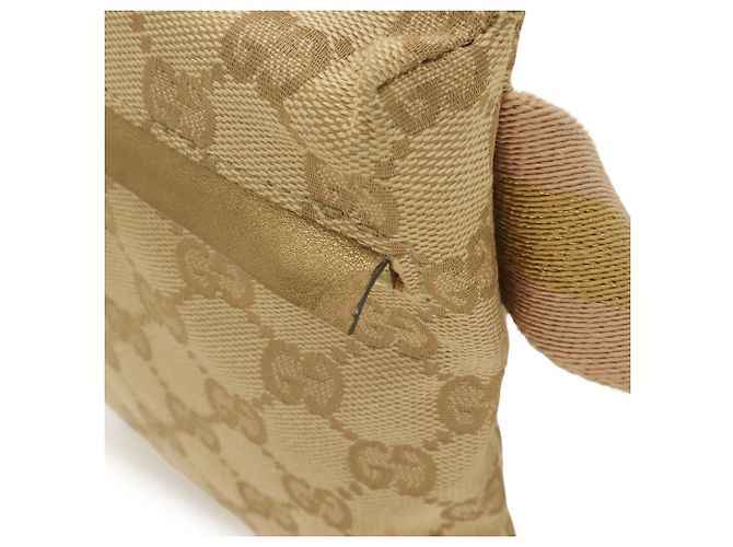 Marsupio Gucci GG Canvas Sherry Line Rosa Beige D'oro - vista 5