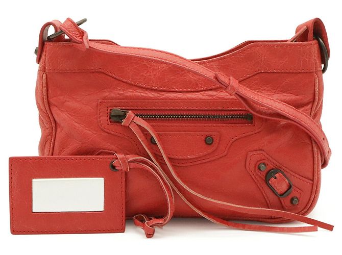 Balenciaga The Hip Shoulder Bag Rosa Rosso - vista 2