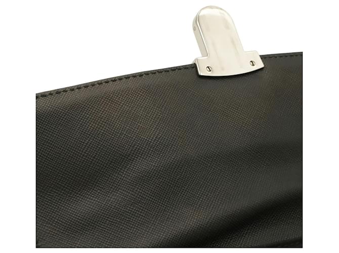 Clutch Prada em nylon acolchoado e couro Preto - vista 9