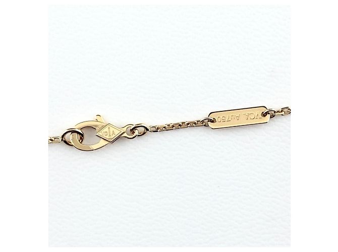 Collana con Pendente Van Cleef & Arpels Vintage Alhambra in Oro Giallo - vista 6