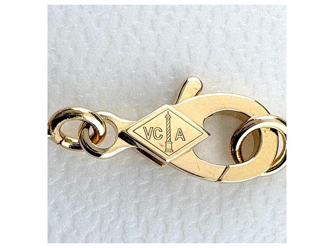 Collana con Pendente Van Cleef & Arpels Vintage Alhambra in Oro Giallo - vista 7