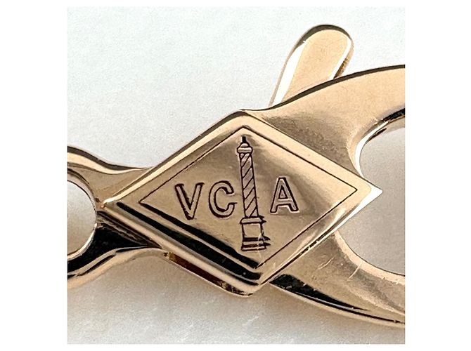 Collana Pendente Van Cleef & Arpels Vintage Alhambra Pink Gold - vista 9