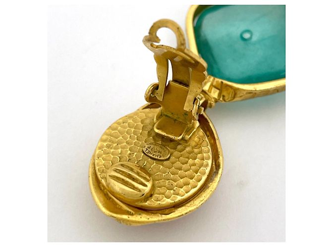 Orecchini Chanel CHANEL Swing Gripoix Rosa Blu D'oro - vista 3