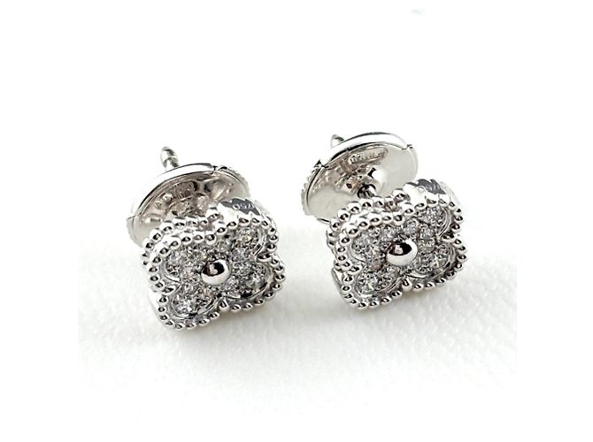 Van Cleef & Arpels Sweet Alhambra Diamant-Ohrringe - Ansicht 5