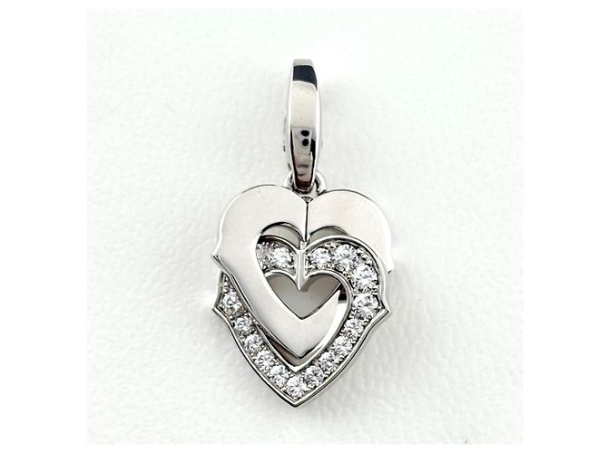 Cartier Double Heart Anhänger Halskette - Ansicht 6