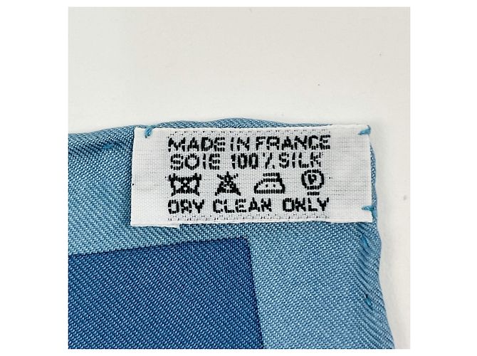 Hermès Foulard Hermes Carre 90 Pythagore Blu Multicolore - vista 2