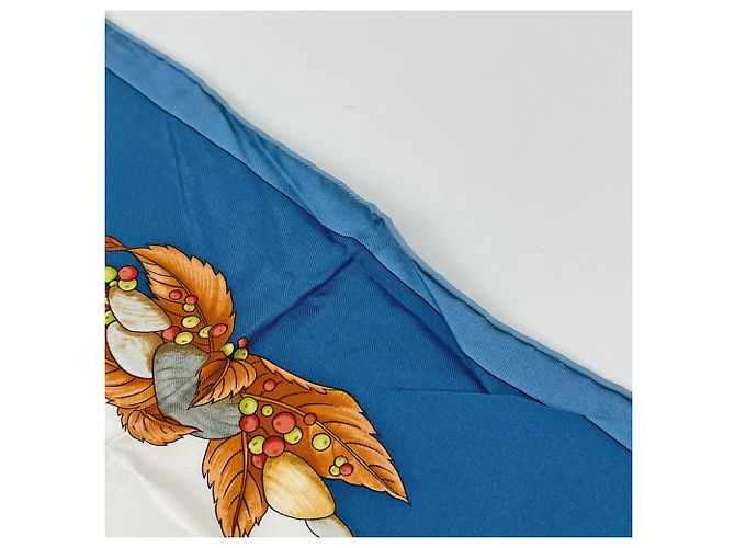 Hermès Foulard Hermes Carre 90 Pythagore Blu Multicolore - vista 3