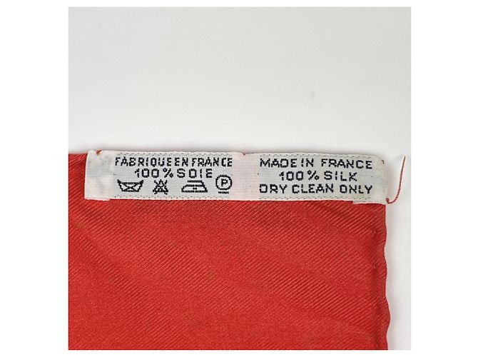 Hermès Hermes Carre 90 Brazil Seidentuch Rot Mehrfarben - Ansicht 2