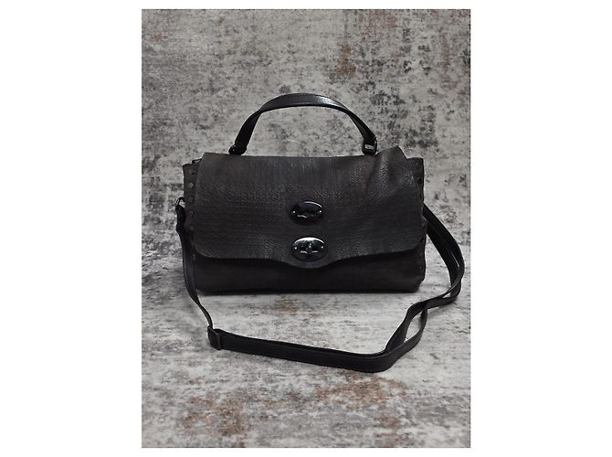 Borsa a mano Zanellato Postina in pelle marrone - vista 3