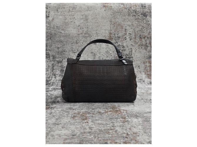 Borsa a mano Zanellato Postina in pelle marrone - vista 7
