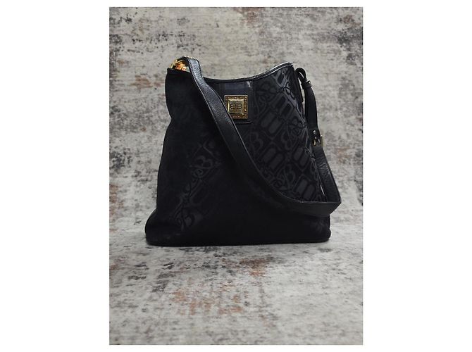 Borsa Balenciaga BB Monogram in tela Blu navy - vista 2
