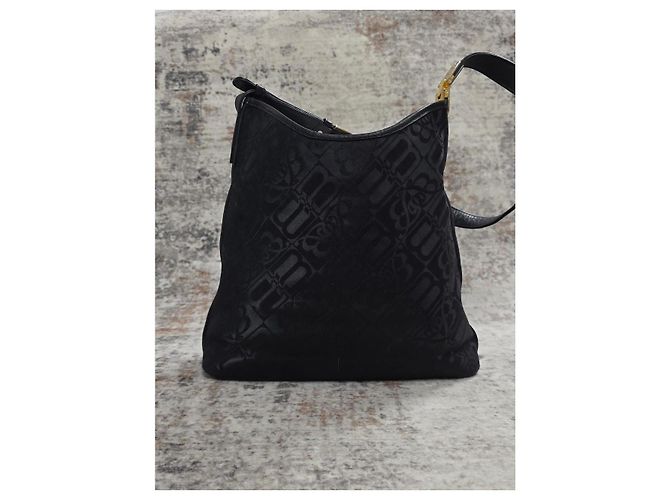 Borsa Balenciaga BB Monogram in tela Blu navy - vista 5