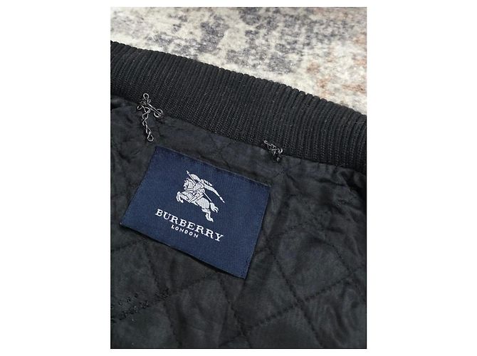 Burberry London Lederjacke Schwarz Braun - Ansicht 3