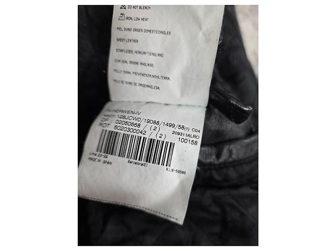 Burberry London Lederjacke Schwarz Braun - Ansicht 6