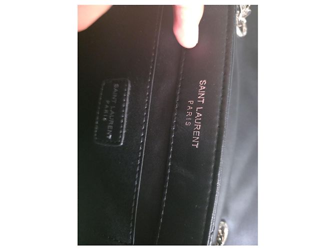 Borsa Saint Laurent Loulou Toy in pelle nera Nero - vista 9