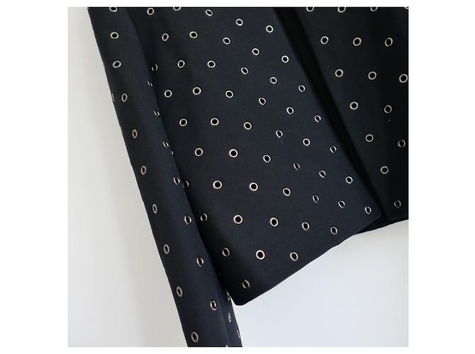 Christian Dior Chaqueta con ojales Pre-Fall 2022 en lana y seda negra Negro - vista 4