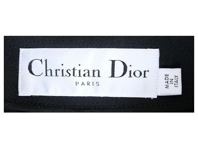 Christian Dior Chaqueta con ojales Pre-Fall 2022 en lana y seda negra Negro - vista 8