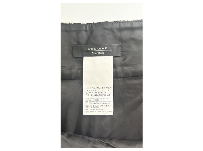 Weekend Max Mara Minirock mit Schwarz-Weiß-Muster - Ansicht 7