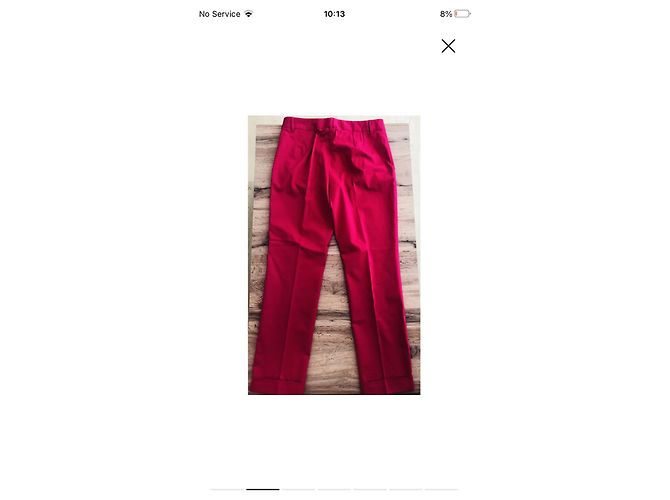 Calças Dolce & Gabbana em mistura de algodão rosa - vista 2