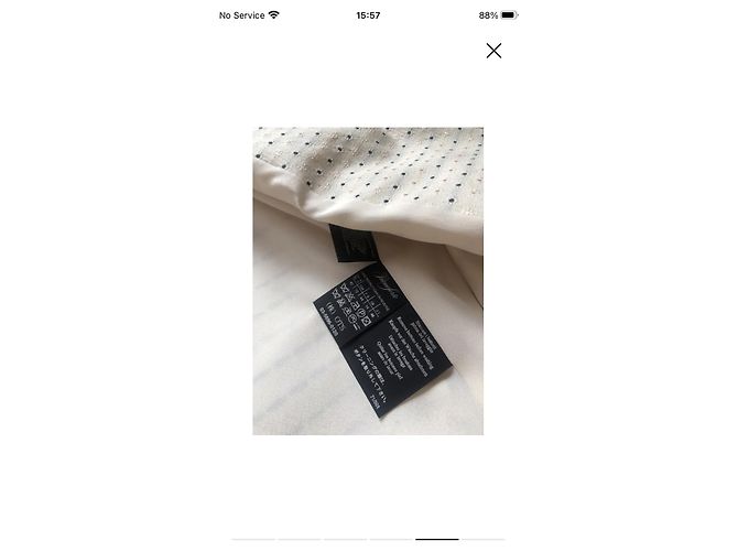 Max Mara Blazer mit Polka Dots Weiß Beige - Ansicht 4