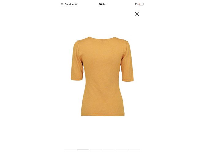 Top de punto dorado Missoni - vista 2