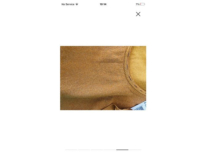Top de punto dorado Missoni - vista 6