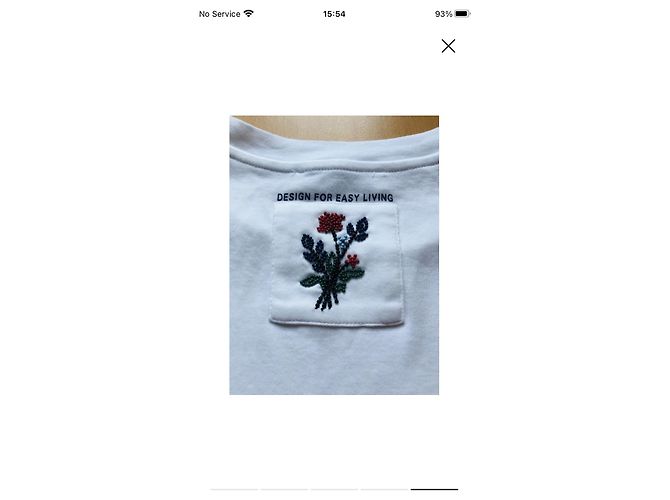 Autre Marque S Max Mara Camiseta de algodón blanco con flor bordada - vista 4