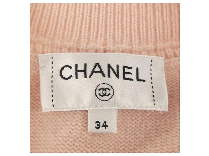 Chanel LOOK28 Kaschmir-Kleid Pink - Ansicht 5