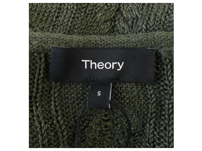 Top de punto Theory Castaño Caqui - vista 4