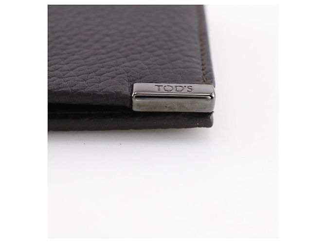 Tod's Cartera bifold de piel Tod’s Castaño - vista 12