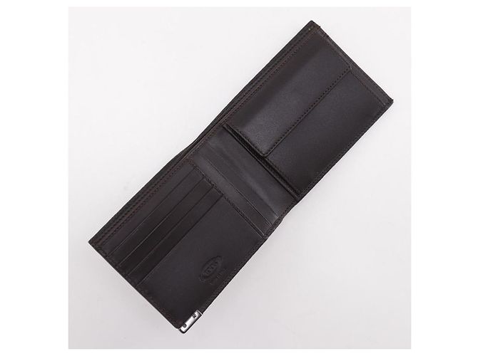 Tod's Cartera bifold de piel Tod’s Castaño - vista 5