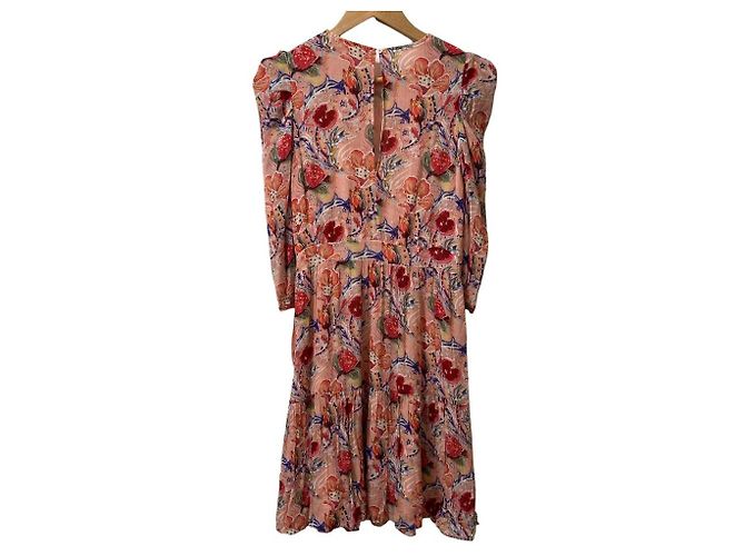 Autre Marque Vivienne Tam transparentes Blumenkleid Pink Mehrfarben - Ansicht 3