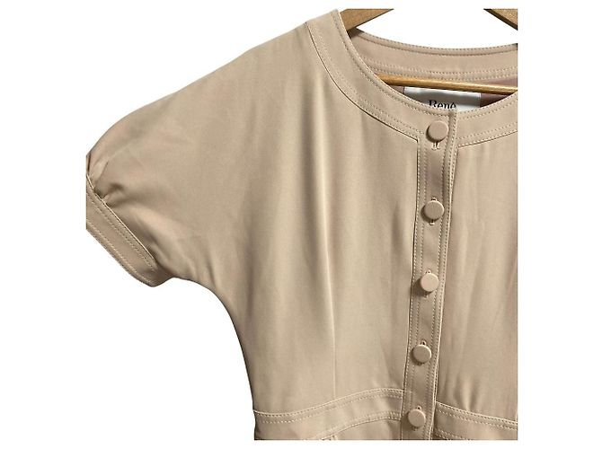 Autre Marque Vestido Rene sin cuello Beige - vista 2