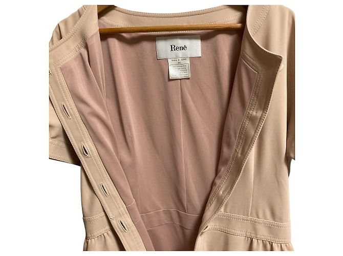 Autre Marque Vestido Rene sin cuello Beige - vista 4